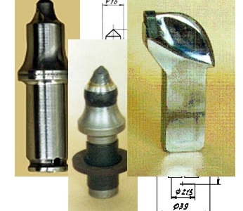 Резцы для землеройных машин РП-3, РД-16А, РД-16.22, РД-16Т